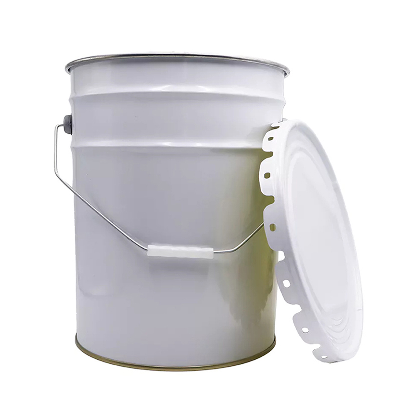 Straight Flap Conical Metal Chemical Coating Pail Lid (10)